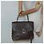 Céline Borsa a mano in tela Macadam CELINE in pelle PVC marrone oro Auth 135077 D'oro - vista 20