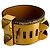 Hermès Collier de Chien 21 Ombre Bracciale in Pelle Esotica Lizard Bicolore Multicolore - vista 5