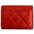 Timeless Chanel Classic Single Flap Small Caviar Leather Matelassè Folding Wallet Red - view 4