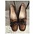 Autre Marque Ballerine in pelle di cervo marrone scuro - vista 3