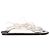 Ann Demeulemeester Self-Tie Flat Sandals in White Leather
