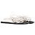Ann Demeulemeester Self-Tie Flat Sandals in White Leather - view 4