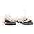 Ann Demeulemeester Self-Tie Flat Sandals in White Leather - view 5