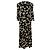 Vestido midi de satén jacquard con estampado floral Ullia de Ba&sh en viscosa negra