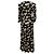 Vestido midi de satén jacquard con estampado floral Ullia de Ba&sh en viscosa negra - vista 3