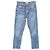 Jeans Slim-Fit de Cintura Alta Re/Done en Denim de Algodón Azul Azul claro