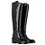 Ann Demeulemeester Block-Heel Knee-High Riding Boots in Black Leather - view 4