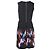 Vestido Mini Plisado Impreso Sandro Paris en Viscosa Multicolor - vista 3