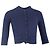 Mulberry kurz geschnittener, geknöpfter Cardigan aus blauer Wolle