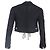 Jaqueta cropped de botão duplo em lã preta Ann Demeulemeester - vista 3