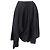 Falda midi drapeada asimétrica Yohji Yamamoto en algodón negro