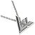 Collar Péndulo Louis Vuitton K18WG Volt One PM Q93806 Plata