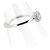 Autre Marque GSTV PT950 Diamantring Silber - Ansicht 3