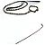 Chanel 06P Chain Coco Mark Dog Leash and Collar Set Black Golden - view 3