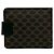 Céline CELINE Vintage Macadam Blason Triomphe Leather Bi-fold Mini Wallet Brown Black - view 2