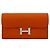 Cartera Long Constance de Hermès en Cuero Epsom Naranja