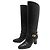 GIVENCHY EDEN HEEL BOOTS 36 IN BLACK LEATHER HIGH BOOTS BOX