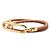 Bracciale in pelle Roulis Double Tour Hermès Marrone - vista 2