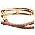 Bracciale in pelle Roulis Double Tour Hermès Marrone - vista 4