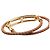 Bracciale in pelle Roulis Double Tour Hermès Marrone - vista 5