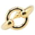 Hermès Hermes Mors Scarf Ring Accessory Golden Metal
