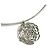 Collana choker con pendente Camelia di Chanel Argento