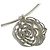 Collana choker con pendente Camelia di Chanel Argento - vista 3