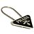 Prada Men's Triangle Logo Keychain - view 4