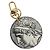 LOUIS VUITTON Monogram Portachiavi Cameo Charm Bianco MP3203 LV Auth 136742 Monogramma