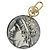 LOUIS VUITTON Monogram Portachiavi Cameo Charm Bianco MP3203 LV Auth 136742 Monogramma - vista 2