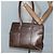 Borsa Tote LOEWE in pelle marrone oro Auth bs28741 D'oro - vista 25