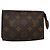 LOUIS VUITTON Poche Toilette Monogram 15 M47546 LV Auth 139378 Monogramma