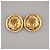 Chanel Vintage Round Clip-On Metal with Faux Pearl D'oro - vista 2