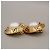Chanel Vintage Round Clip-On Metal with Faux Pearl D'oro - vista 3