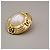 Chanel Vintage Round Clip-On Metal with Faux Pearl D'oro - vista 6
