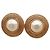 Chanel Vintage Round Clip-On Metal with Faux Pearl D'oro