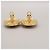 Chanel Vintage Round Clip-On Metal with Faux Pearl D'oro - vista 3