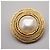 Chanel Vintage Round Clip-On Metal with Faux Pearl D'oro - vista 4
