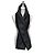 Sciarpa reversibile Dior nera macrocannage poliestere Nero