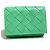 Cartera Tri-fold Tiny Intrecciato Bottega Veneta Verde