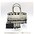Borsa a mano con frange Prada B2466S Bianco - vista 14