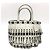 Borsa a mano con frange Prada B2466S Bianco - vista 3