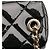 Vanity Estuche de tocador de cuero negro acolchado con logo de Chanel y cadena - vista 11