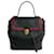 Sac à main en cuir vintage Yves Saint Laurent Noir Rouge  - vue 1
