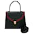 Bolsa de couro perfurada recortada Yves Saint Laurent YSL Preto Vermelho  - vista 1