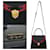 Bolsa de couro perfurada recortada Yves Saint Laurent YSL Preto Vermelho  - vista 3