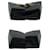 Bolsa de couro perfurada recortada Yves Saint Laurent YSL Preto Vermelho  - vista 7