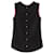 Chanel top de seda con detalles de tweed Negro Roja
