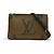 Pochette Double Zip Monogramma Gigante Louis Vuitton Marrone