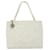 Chanel Medaillon Weiß Leder